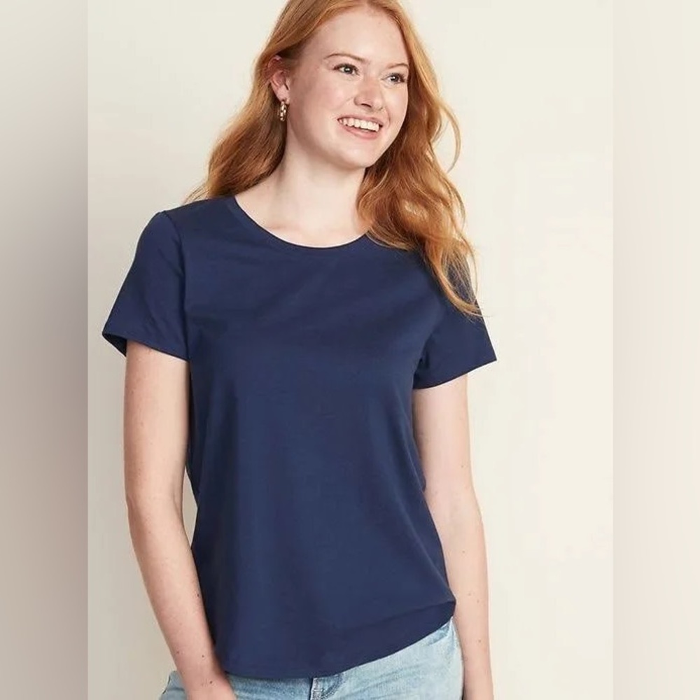 Old Navy Women's EveryWear Crew-Neck T-Shirt Lost At Sea XL 16-18